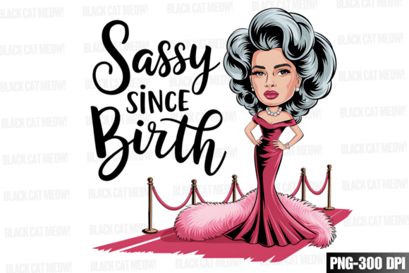 Download Sassy Since Birth Png, Funny Old Ladies - Premium Resources
