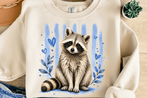 Download Cute Raccoon Lover PNG T-Shirt Design - Cute Collection