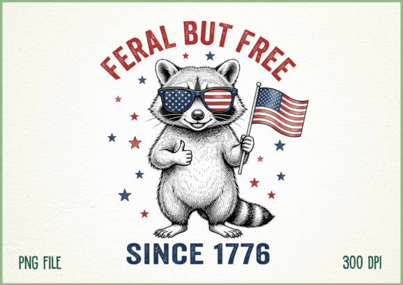 Download Feral but Free Since 1776 Patriotic PNG - Since Collection