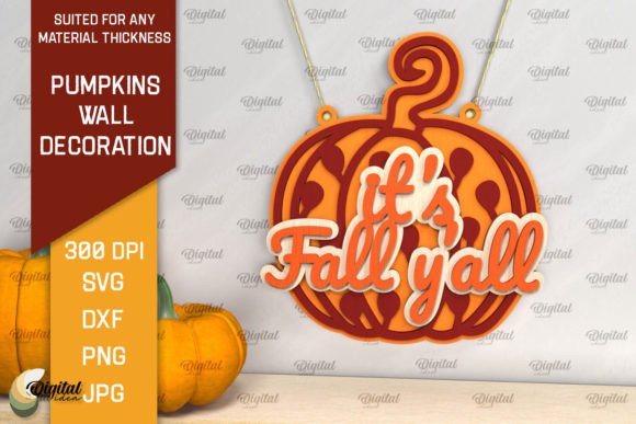 Download Pumpkins Wall Decoration LaserCut Design - Wall decoration Collection
