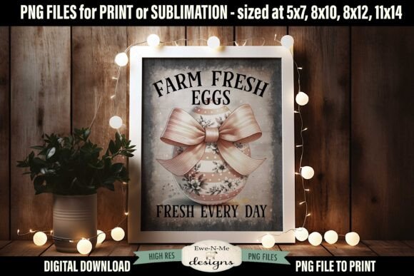 Download Farm Fresh Eggs Vintage Easter Sign PNG - Farm fresh Collection