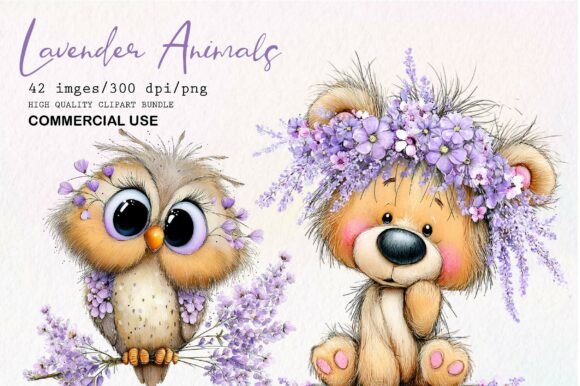Download Cute Lavender Animals PNG Clipart - Cute Collection
