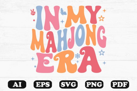 Download In My Mahjong Era Retro T Shirt Design - T shirt design Collection