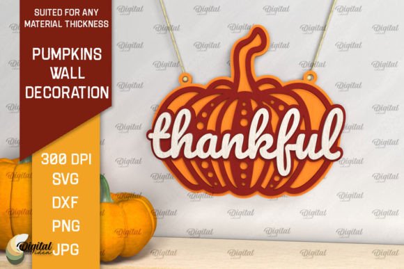 Download Pumpkins Wall Decoration LaserCut Design - Wall decoration Collection