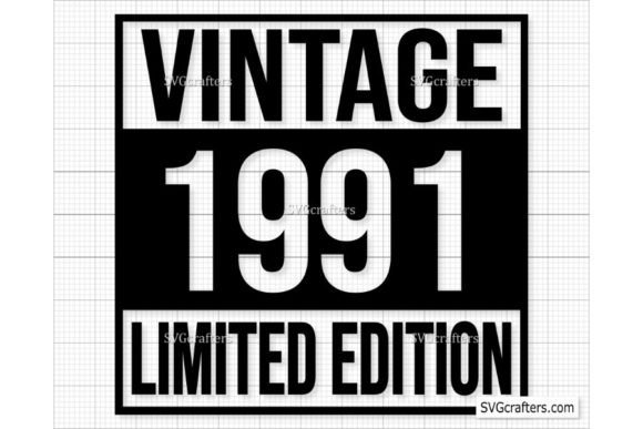 Download Vintage 1991 Svg Png, 31st Birthday Svg - 1991 Collection