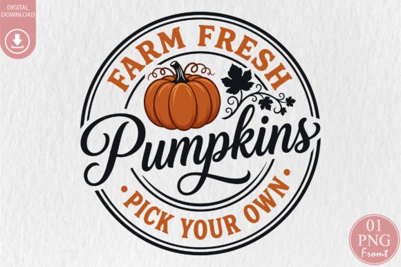 Download Farm Fresh Pumpkins Sublimation PNG - Farm fresh Collection