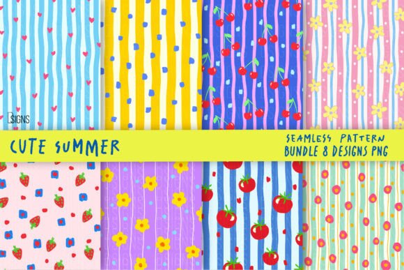 Download Cute Summer Background Pattern Bundle - Cute Collection