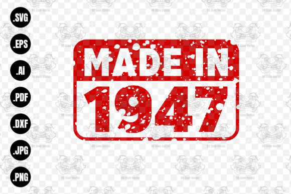 Download Made in 1947 Rubber Texture Stamp&nbsp;&nbsp; - 1947 Collection