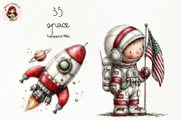 Download Cute Space Storybook PNG Clipart - Cute Collection