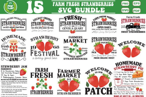Download Farm Fresh ,trawberry Sign Svg Bundle, - Farm fresh Collection